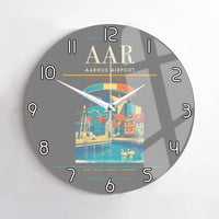 Thumbnail for Aarhus Airport AAR Wall-Clock No-Frame - Gray