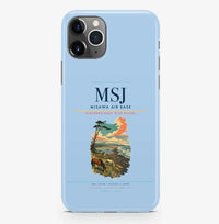 Thumbnail for Misawa Airport (MSJ) design on light blue iPhone 16 Pro MagSafe case