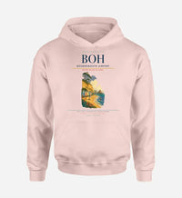 Thumbnail for Bournemouth Airport (BOH) design on pink hoodie single-side print