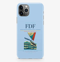 Thumbnail for Fort-de-France Airport (FDF) design on light blue iPhone 16 Pro MagSafe case