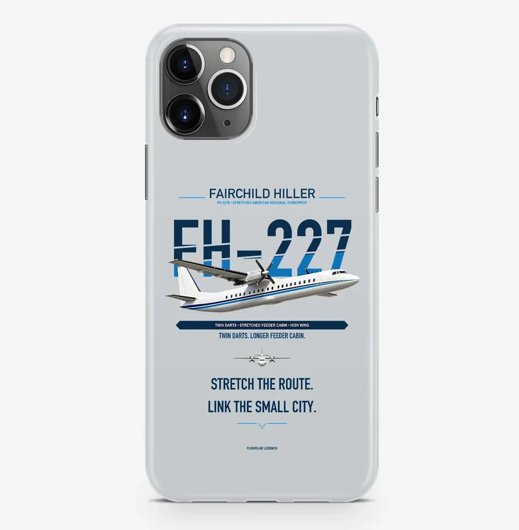 Fairchild Hiller FH-227B Case ProMax design on light gray iphone case promax