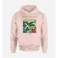 Thumbnail for VINTAGE G4228 - The First Jet Boarding - Premium Hoodie design on pink premium