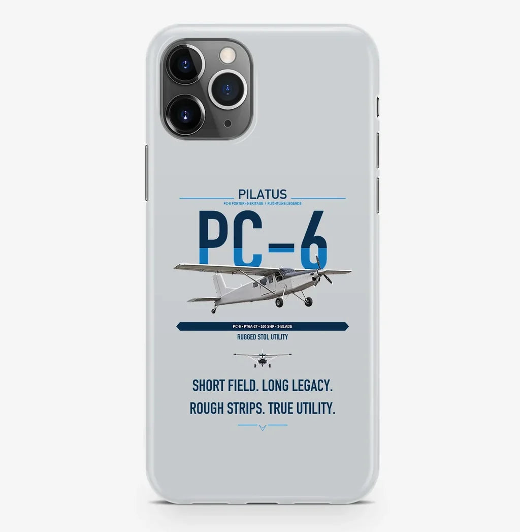Pilatus PC-6 Porter design on light gray magsafe iphone case, for iPhone Pro Max