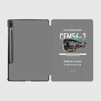 Thumbnail for CFM56-3 design on gray samsung tablet tablet case