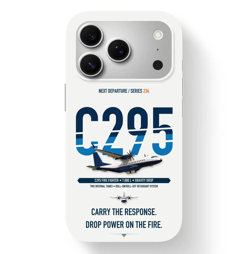 Airbus C295 Firefighter Case design on white iphone case
