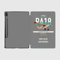 Thumbnail for Piper PA-18 Super Cub design on gray samsung tablet tablet case