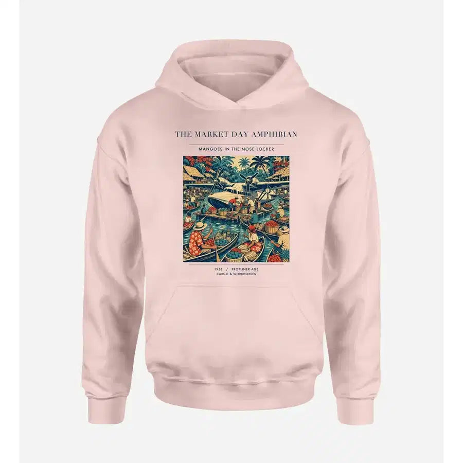 VINTAGE G4404 - The Market Day Amphibian - Premium Hoodie design on pink premium