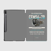 Thumbnail for CFM56-7B design on gray samsung tablet tablet case