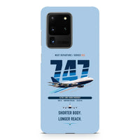 Thumbnail for Boeing 747SP design on samsung case - light blue