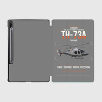 Thumbnail for Leonardo TH-73A Thrasher design on gray samsung tablet tablet case