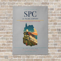 Thumbnail for La Palma Airport SPC vertical canvas print - no frame - light gray background