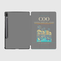 Thumbnail for Cadjehoun Airport (COO) design on gray samsung tablet tablet case