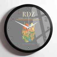 Thumbnail for Rodez–Aveyron Airport (RDZ) design on gray framed wall clock