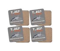 Thumbnail for T-45C Goshawk design on gray 4 pieces set coaster