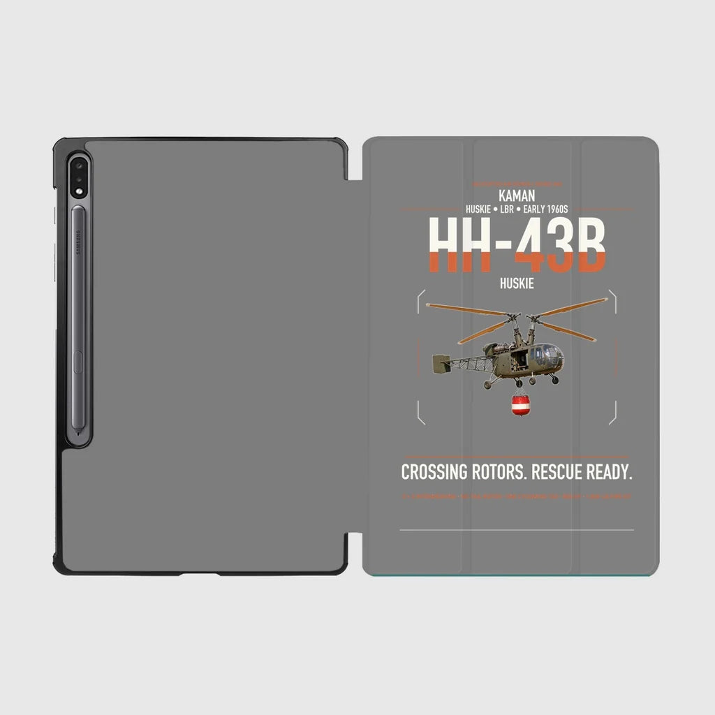 Kaman HH-43B Huskie design on gray samsung tablet tablet case