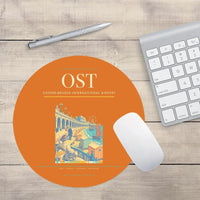 Thumbnail for Ostend-Bruges International Airport (OST) design on orange round mouse pad