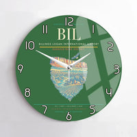 Thumbnail for Billings Logan International Airport BIL Wall-Clock No-Frame - Green