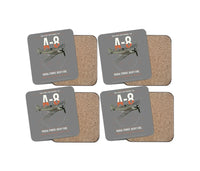 Thumbnail for Focke-Wulf Fw 190A-8 design on gray 4 pieces set coaster