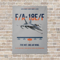 Thumbnail for F A-18E F Buddy Tanker vertical canvas print - no frame - light gray background