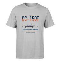 Thumbnail for Airbus CC-150T Polaris design on light gray double-side t-shirt, single-side print