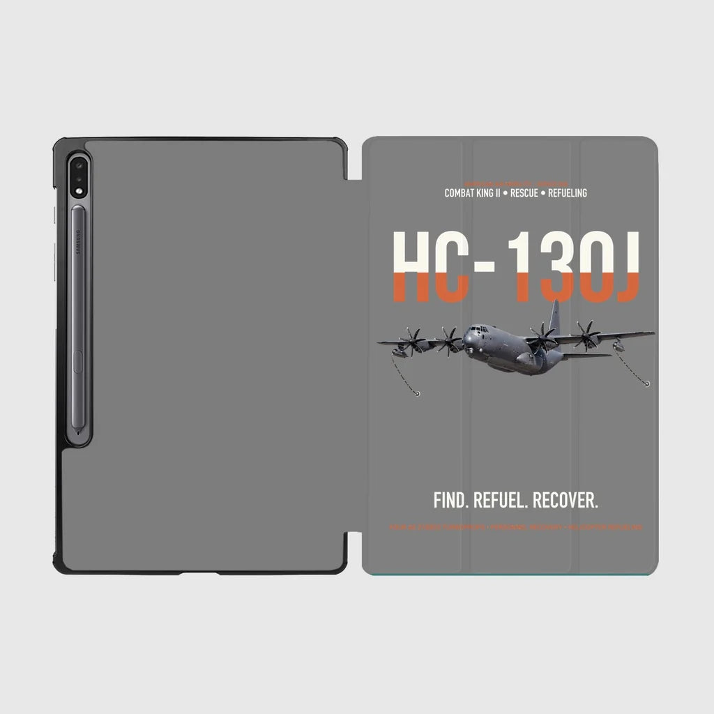 HC-130J COMBAT KING II design on gray samsung tablet tablet case
