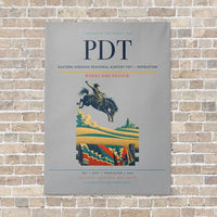 Thumbnail for Eastern Oregon Regional Airport PDT — Pendleton vertical canvas print - no frame - light gray background