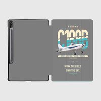 Thumbnail for Cessna A188B AgTruck design on gray samsung tablet tablet case