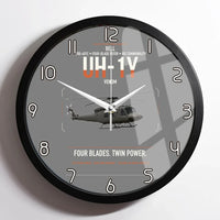 Thumbnail for Bell UH-1Y Venom design on gray framed wall clock