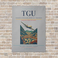 Thumbnail for Toncontín International Airport TGU — Tegucigalpa vertical canvas print - no frame - light gray background