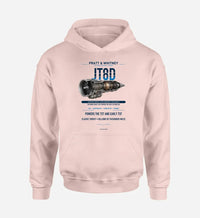 Thumbnail for JT8D design on pink hoodie single side
