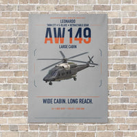 Thumbnail for Leonardo AW149 vertical canvas print - no frame - light gray background