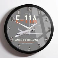 Thumbnail for E-11A BACN design on gray framed wall clock