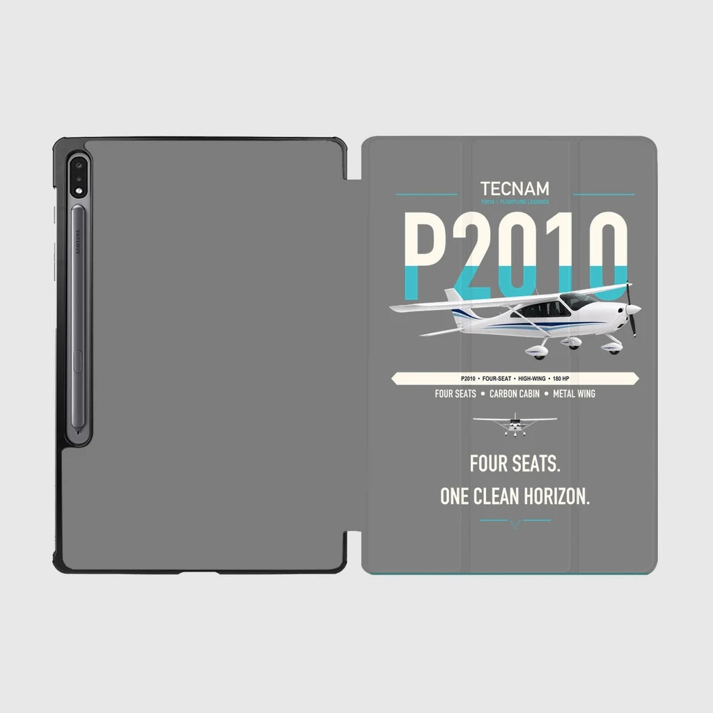 Tecnam P2010 design on gray samsung tablet tablet case