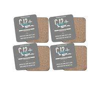 Thumbnail for Cessna Citation CJ2+ design on gray 4 pieces set coaster