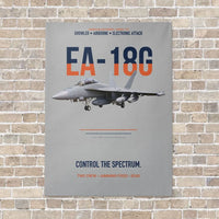 Thumbnail for EA-18G Growler Control The Spectrum vertical canvas print - no frame - light gray background