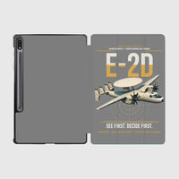 Thumbnail for E-2D Advanced Hawkeye design on gray samsung tablet tablet case