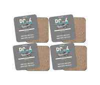 Thumbnail for Pilatus PC-6 Porter design on gray 4 pieces set coaster