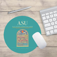 Thumbnail for Silvio Pettirossi International Airport ASU Mouse-Pad Round - Turquoise