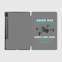 Thumbnail for Parrot ANAFI USA design on gray samsung tablet tablet case