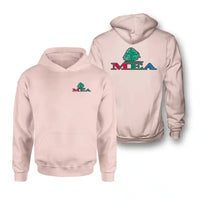 Thumbnail for Middle East Airlines(MEA) logo on pink double side hoodie
