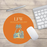 Thumbnail for Lome-Tokoin International Airport (LFW) design on orange round mouse pad