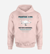 Thumbnail for DJI Phantom 4 RTK design on pink hoodie single side