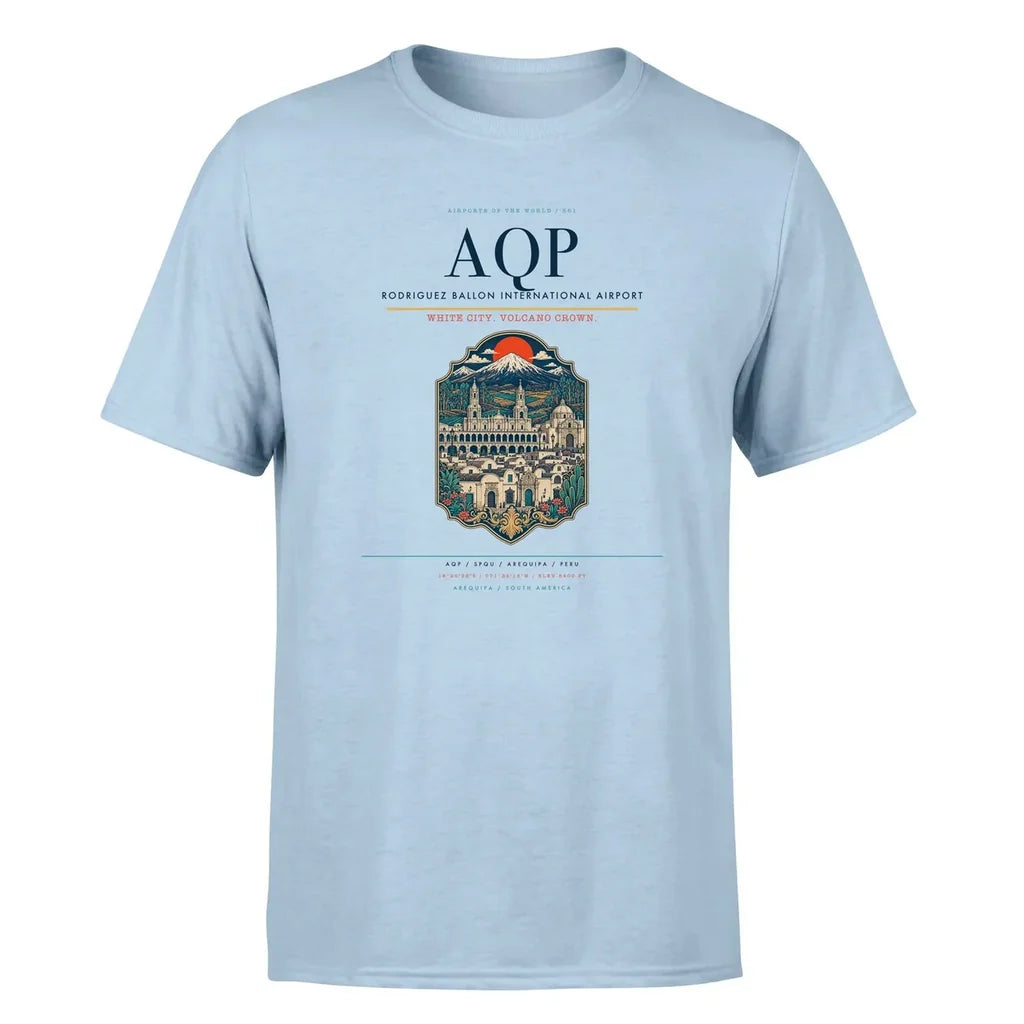 Arequipa Airport (AQP) Premium T-Shirt Light Blue