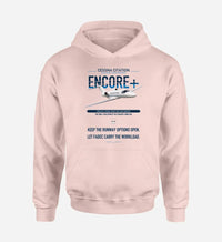 Thumbnail for Cessna Citation Encore+ design on pink double-side hoodie, single-side print