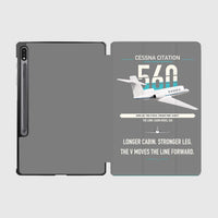 Thumbnail for Cessna Citation 560 - Citation V design on gray samsung tablet tablet case