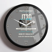Thumbnail for JT3D design on gray framed wall clock