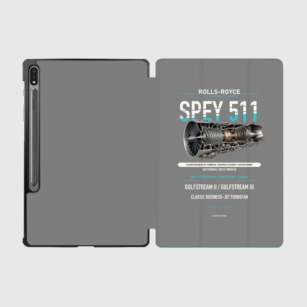 SPEY 511 design on gray samsung tablet tablet case