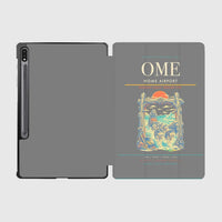 Thumbnail for Nome Airport (OME) design on gray samsung tablet tablet case