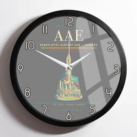 Thumbnail for Rabah Bitat Airport (AAE) design on gray framed wall clock