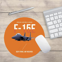 Thumbnail for F-15E Strike Eagle Deep Strike Any Weather design on orange round mouse pad